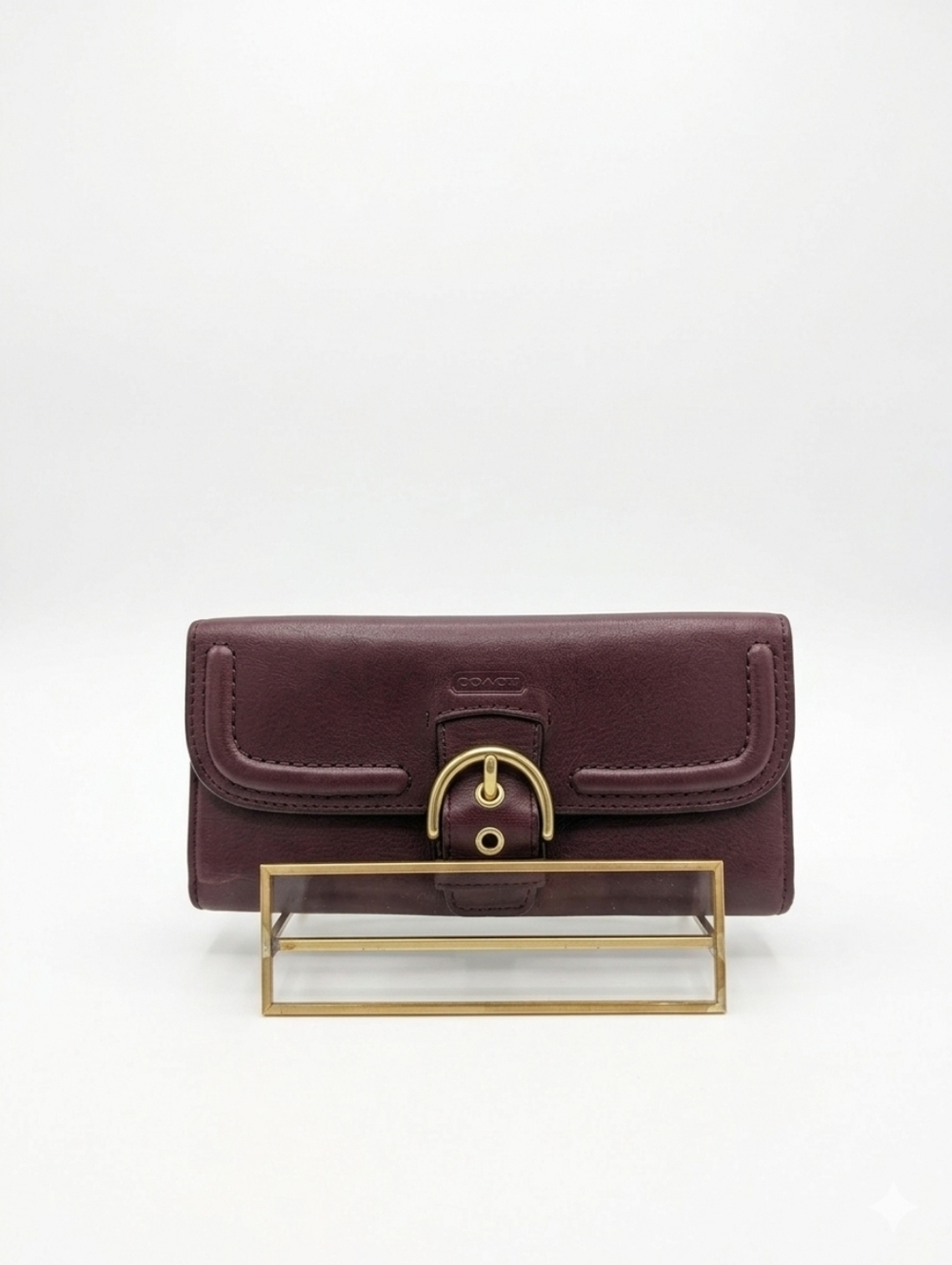 Coach Vintage Campbell Leather Long Wallet, Oxblood - EUC!